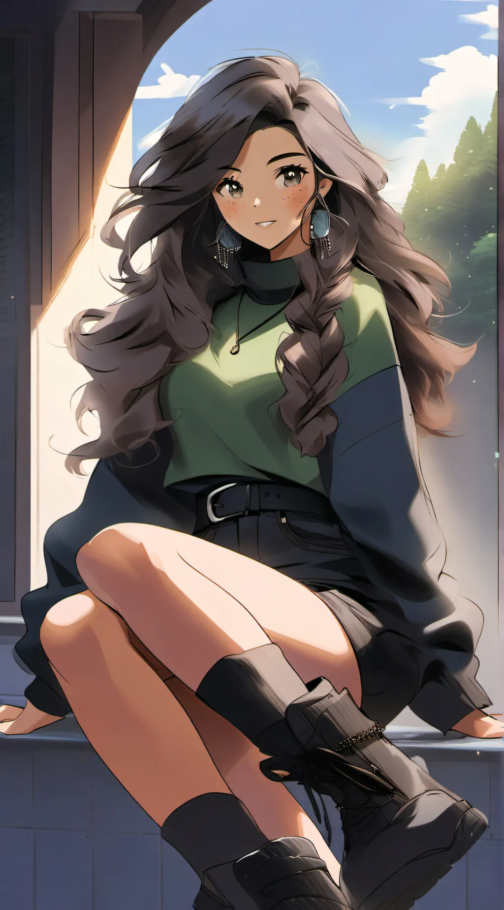 ai character: Krea background