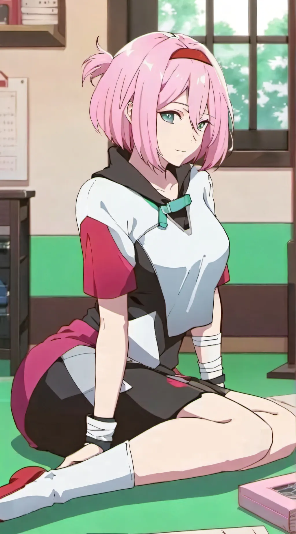 ai character: Sheila  background