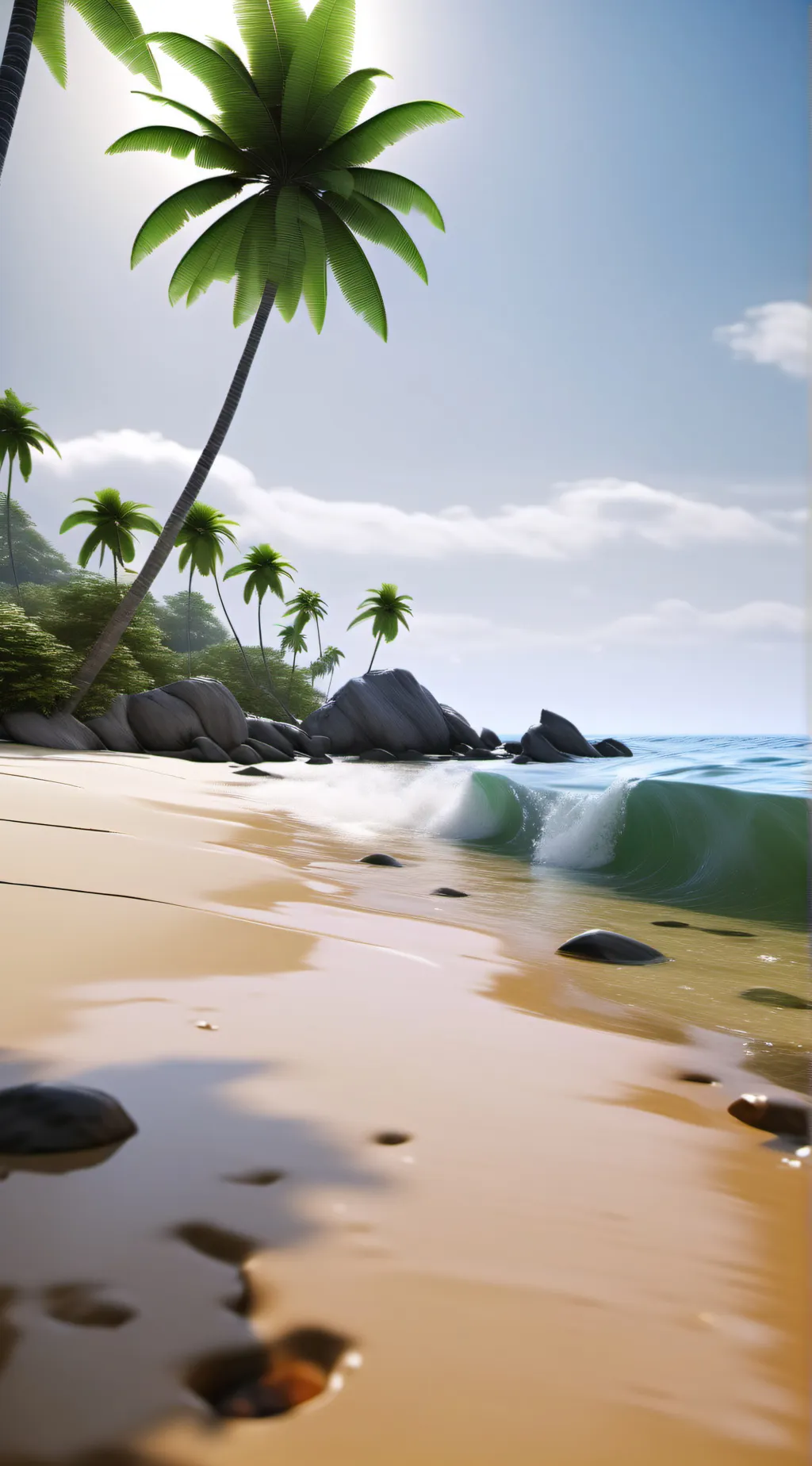 ai character: Hogwarts Beach background