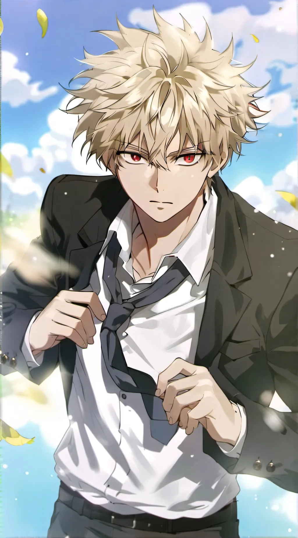 ai character: katsuki bakugo background
