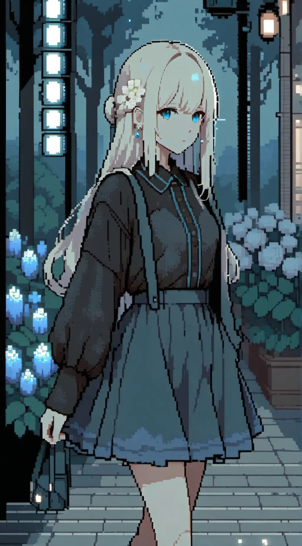 ai character: kira  background