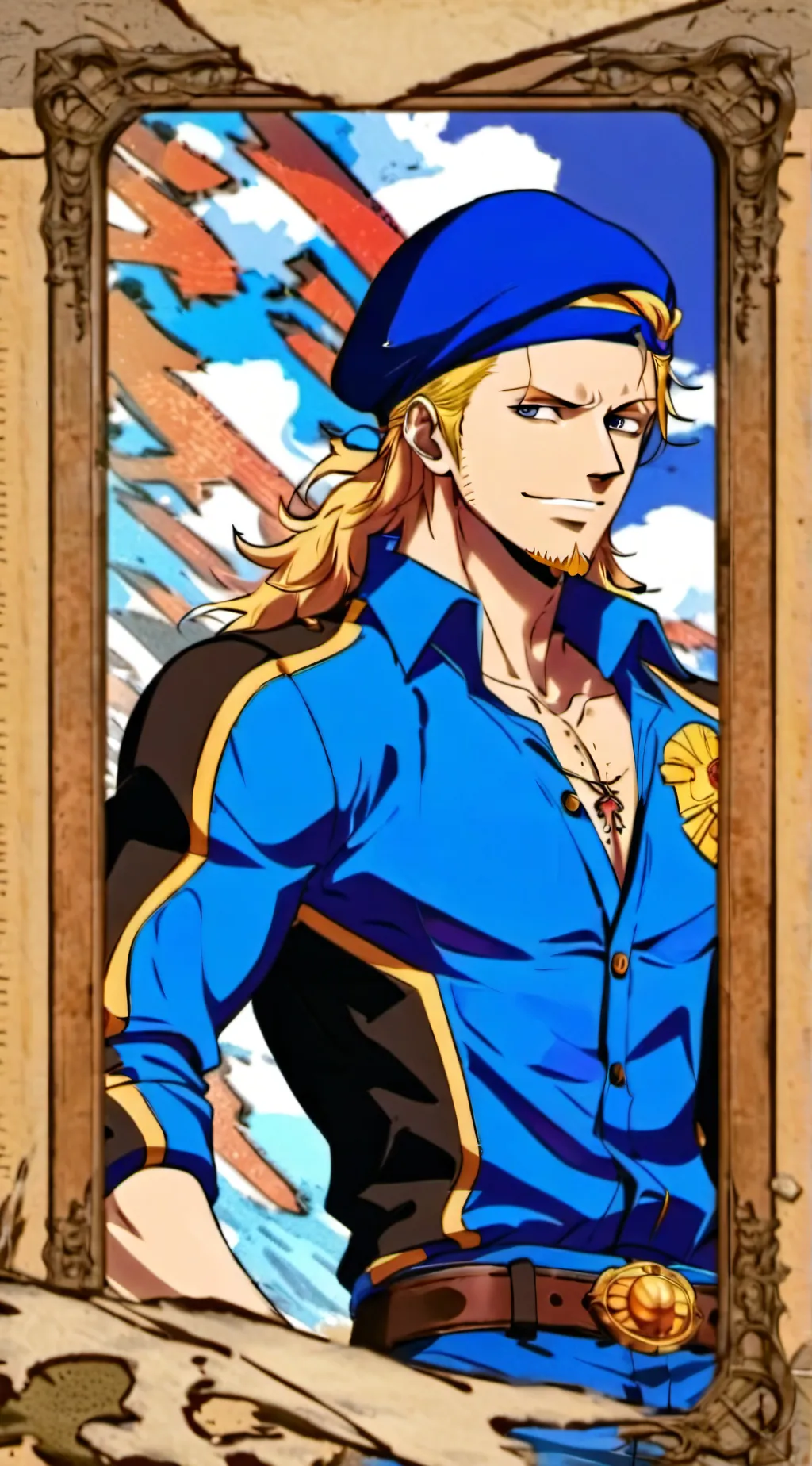 ai character: One piece background