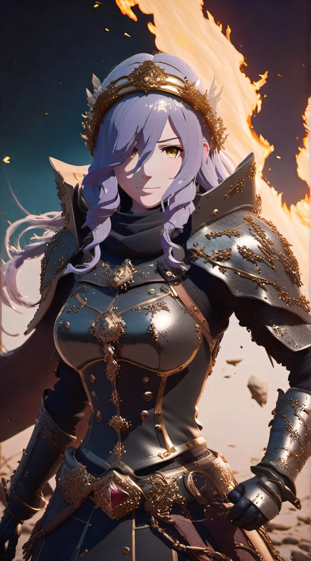 ai character: Princess Camilla  background