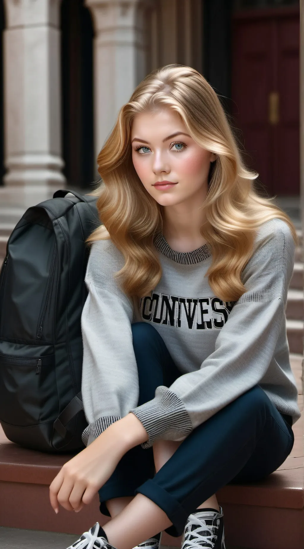 ai character: Ashley  background