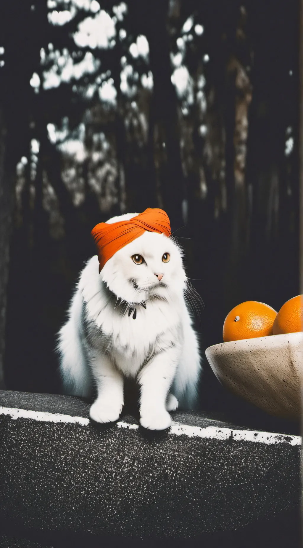 ai character: a cat background
