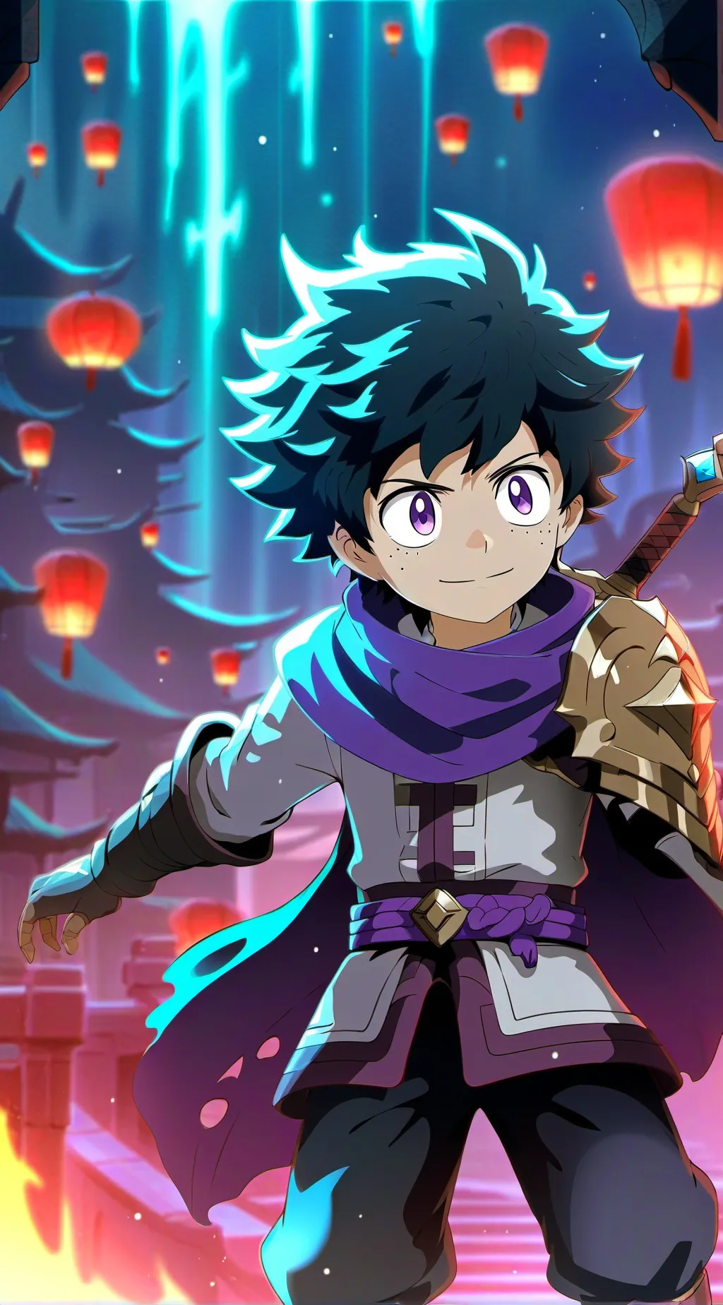 ai character: Deku background