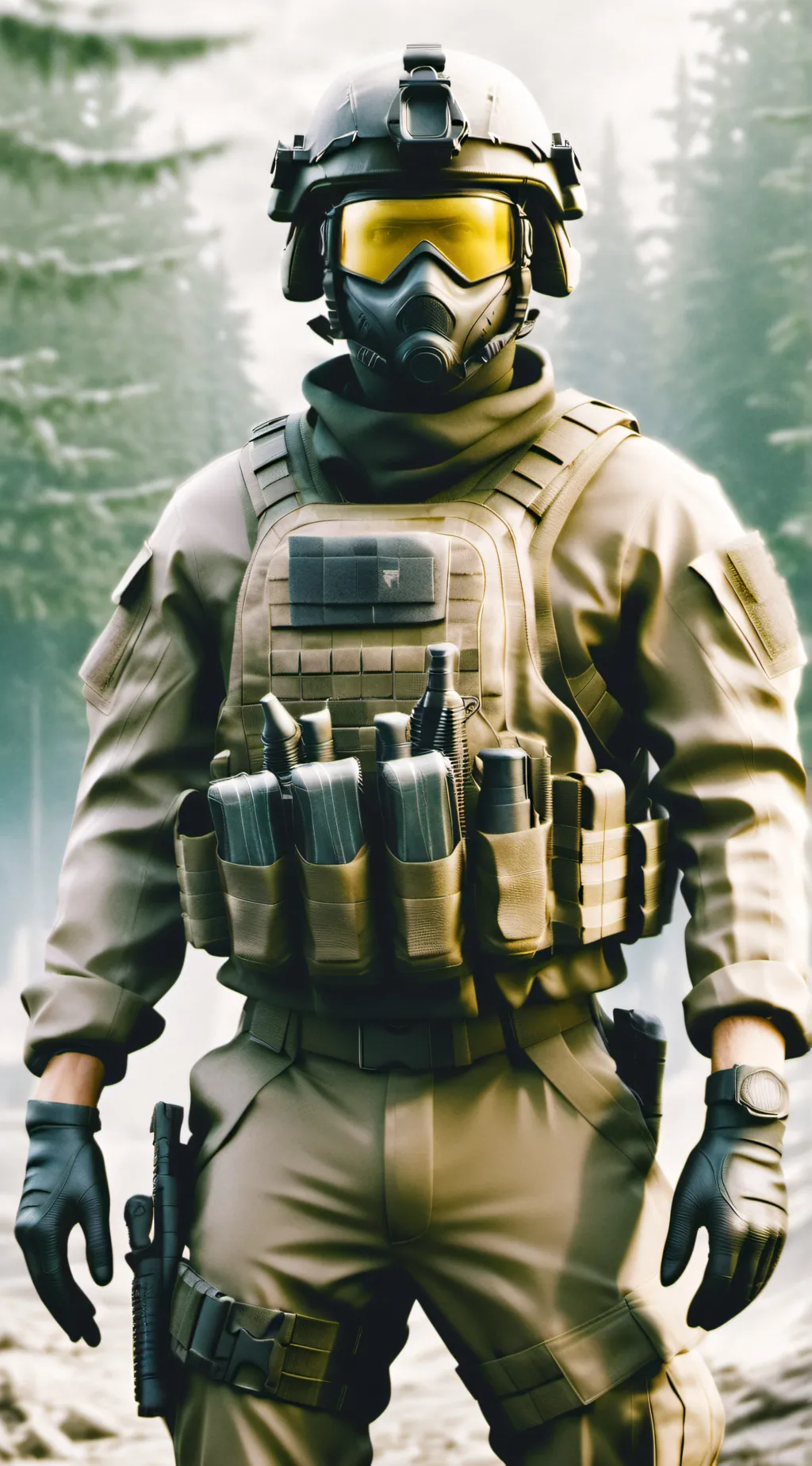 ai character: Ghost  background