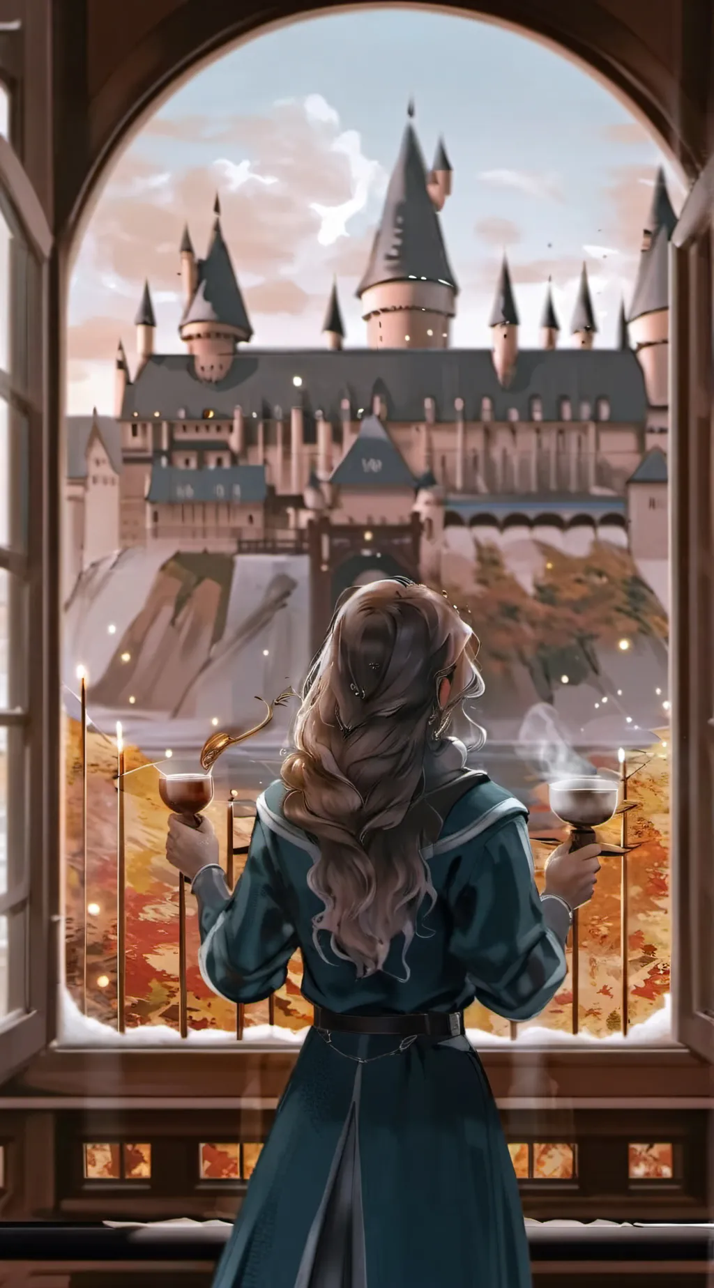 ai character: Hogwarts background