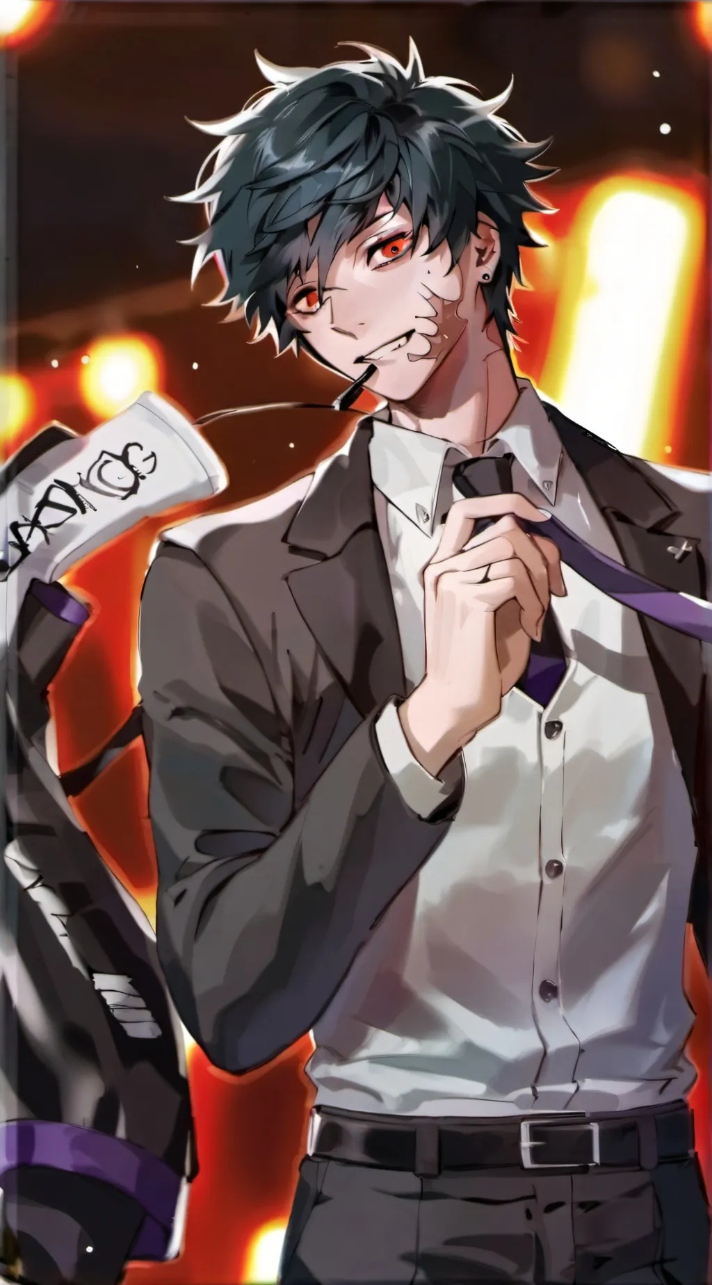ai character: Dabi Todoroki background