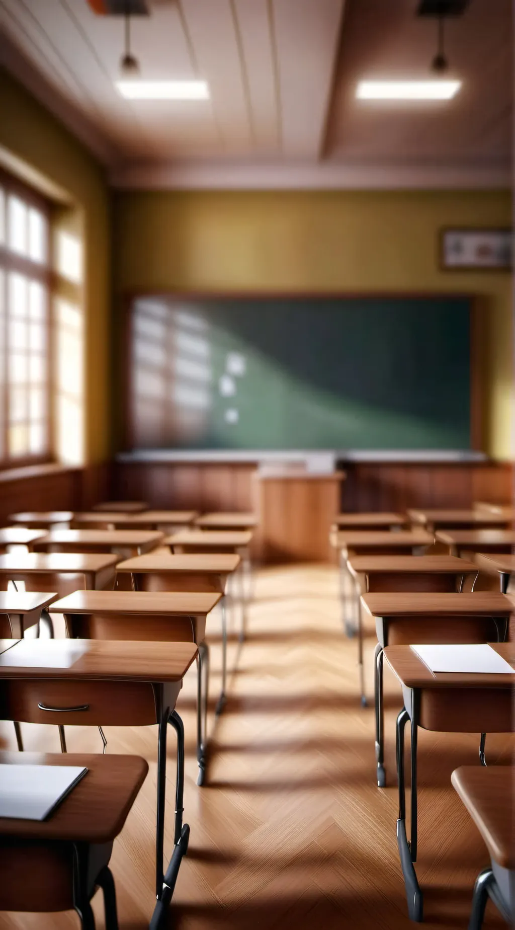 ai character: New school background