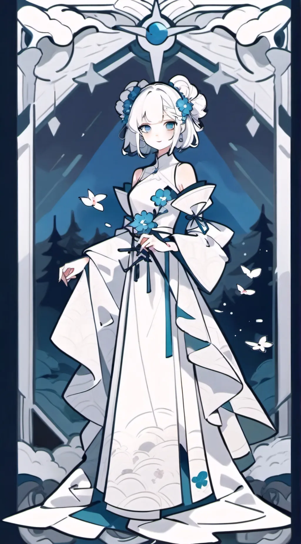 ai character: Rose background