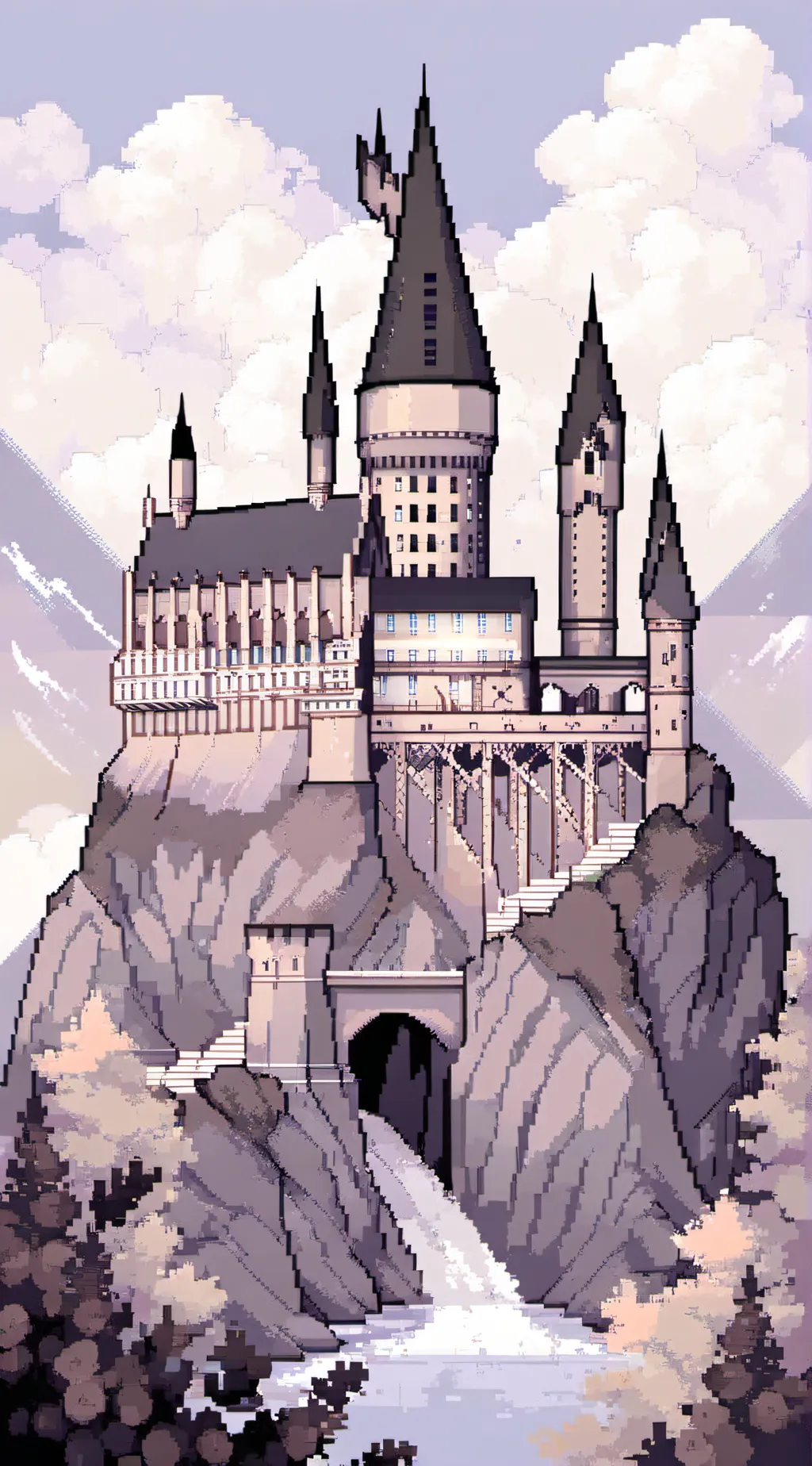 ai character: HOGWARTS ✌️💗 background