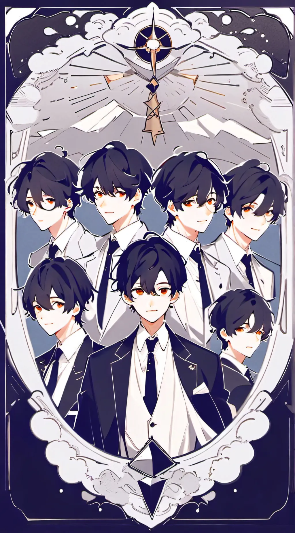 ai character: manhwa boys background