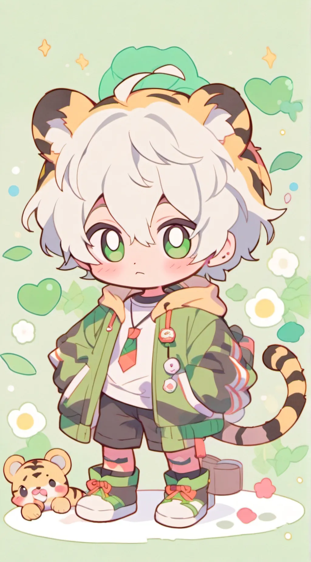 ai character: Leon  background