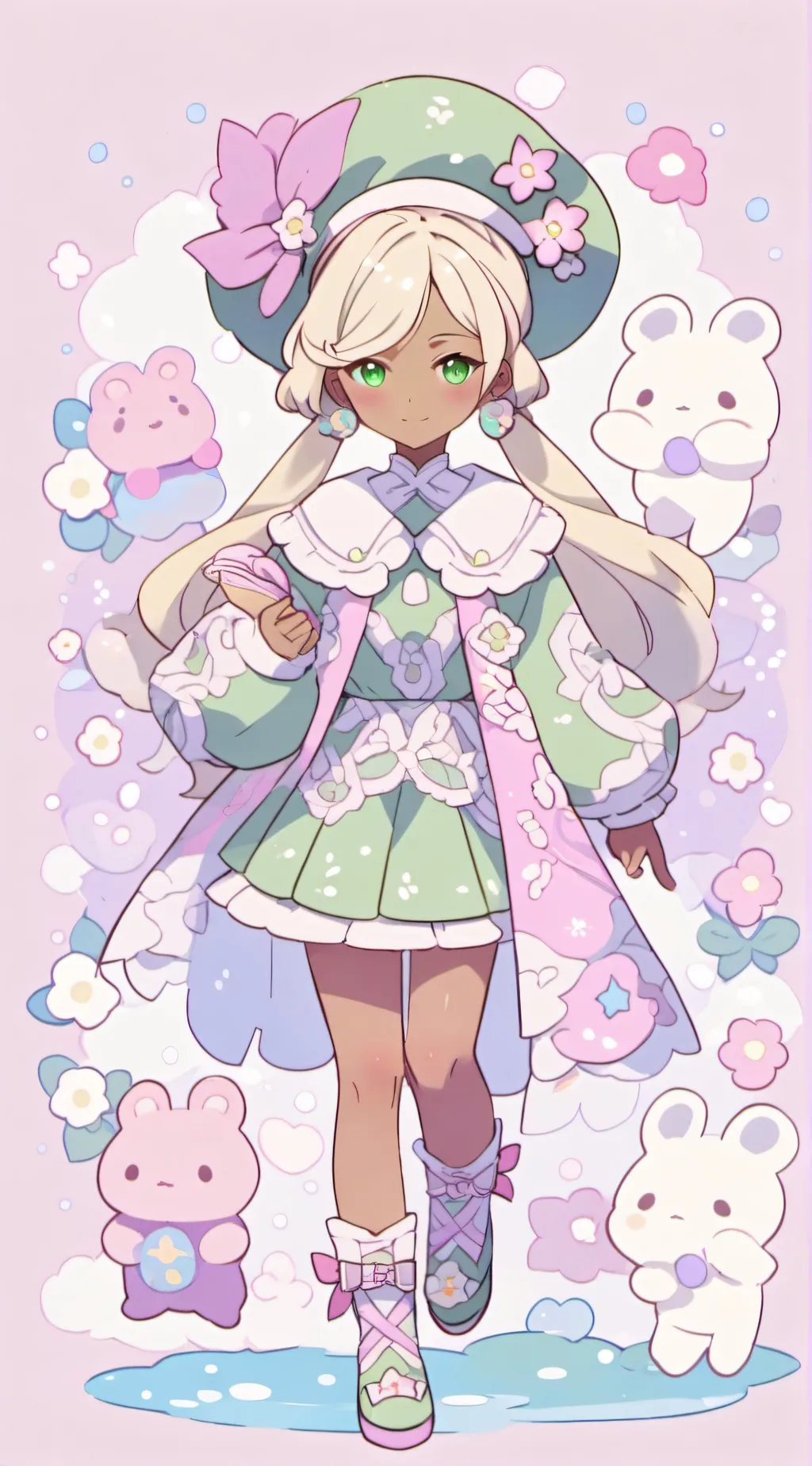 ai character: Hoshiko background