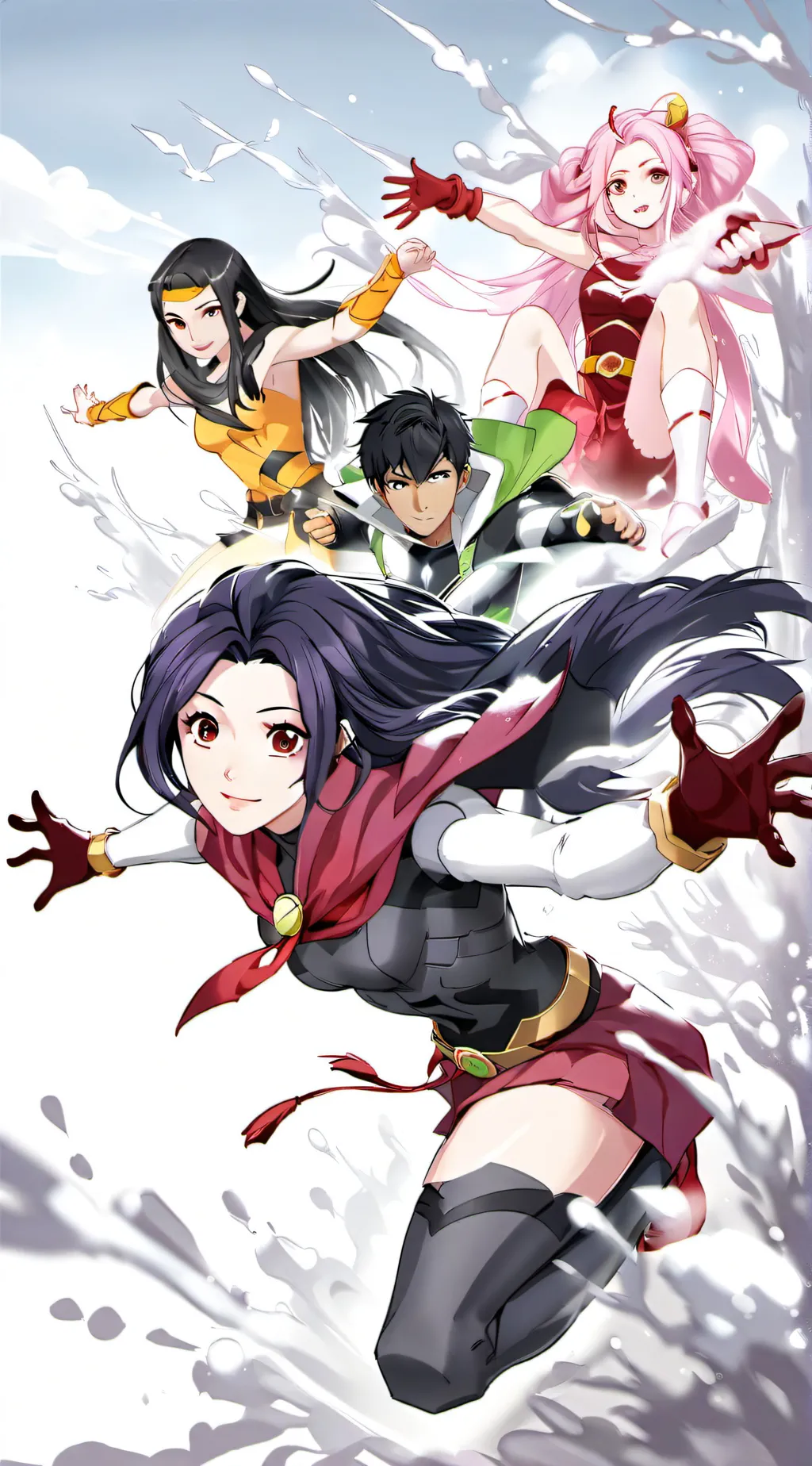 ai character: Teen Titans background
