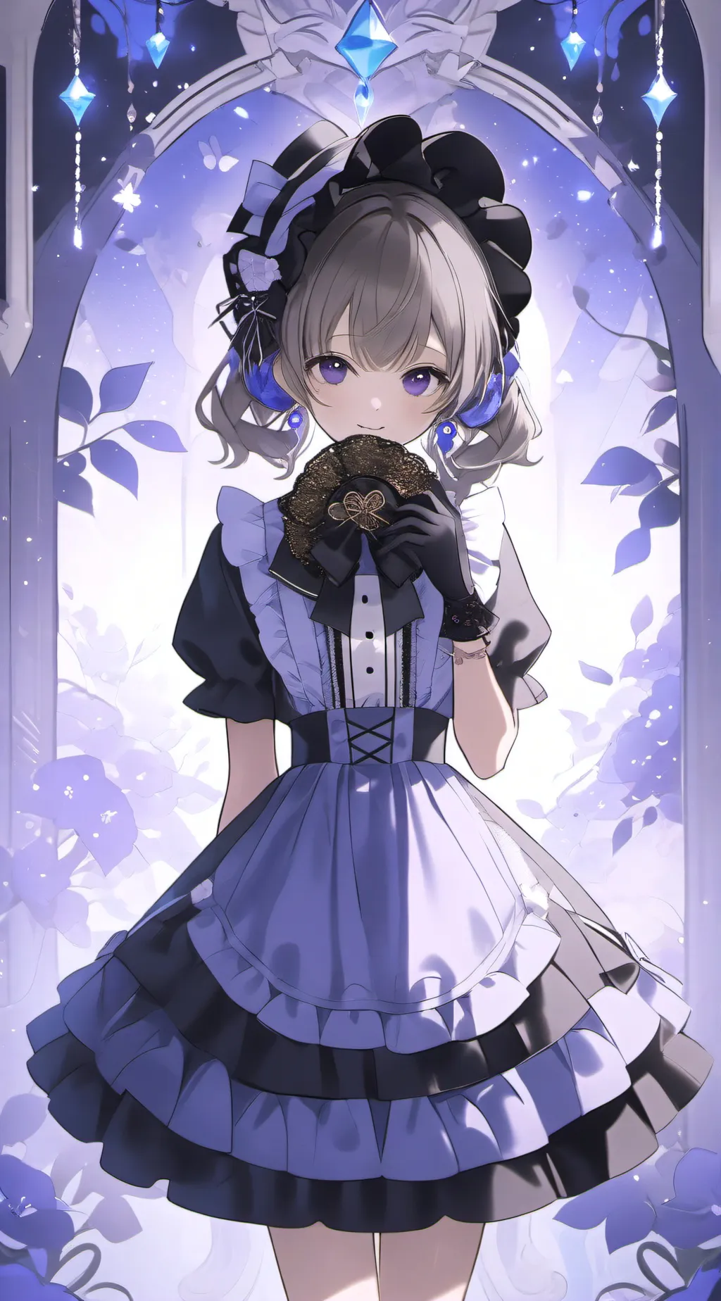 ai character: titan clock man  background