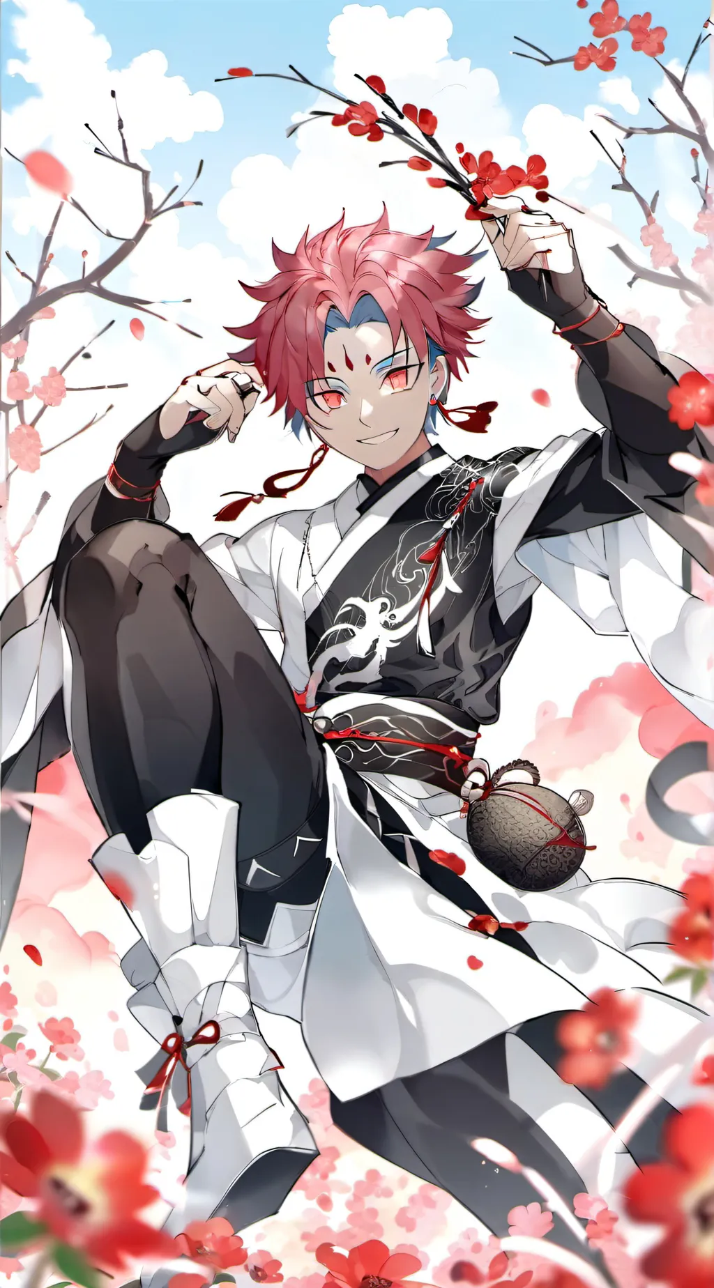 ai character: Akaza(Hakuji) background