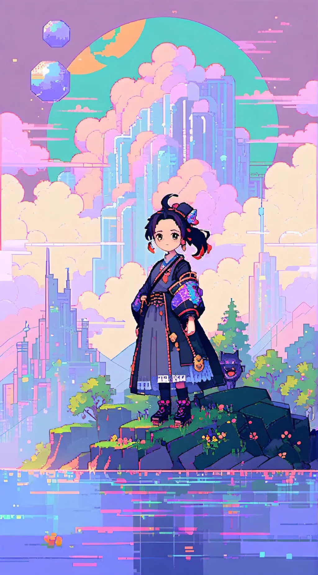 ai character: tanjiro kamado  background