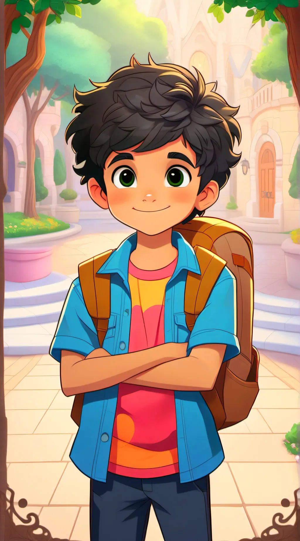 ai character: raylin.f  background