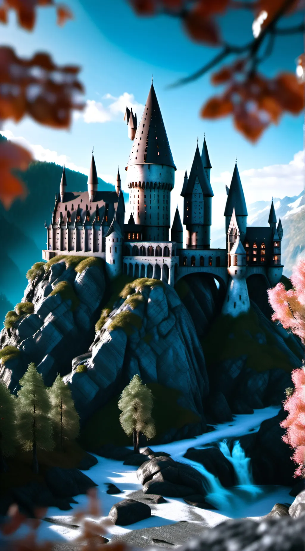 ai character: Hogwarts  background