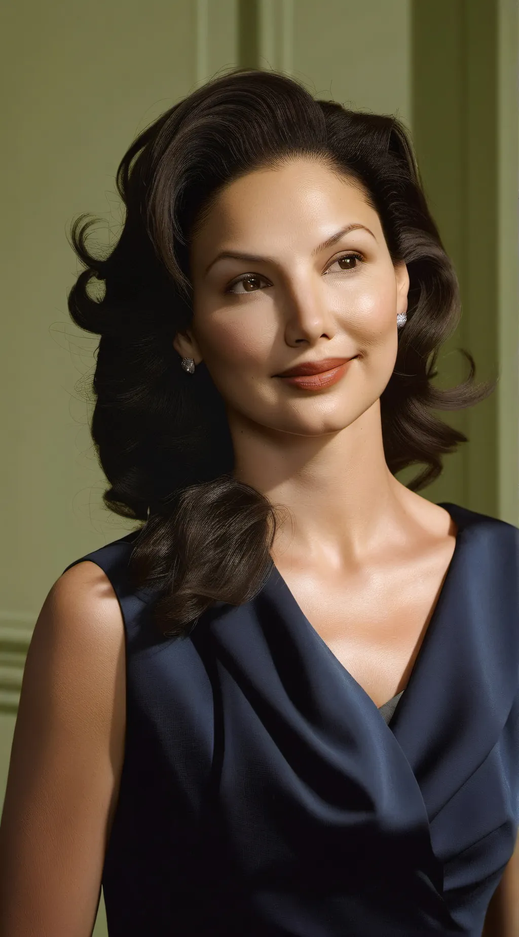 ai character: Ashley Judd  background