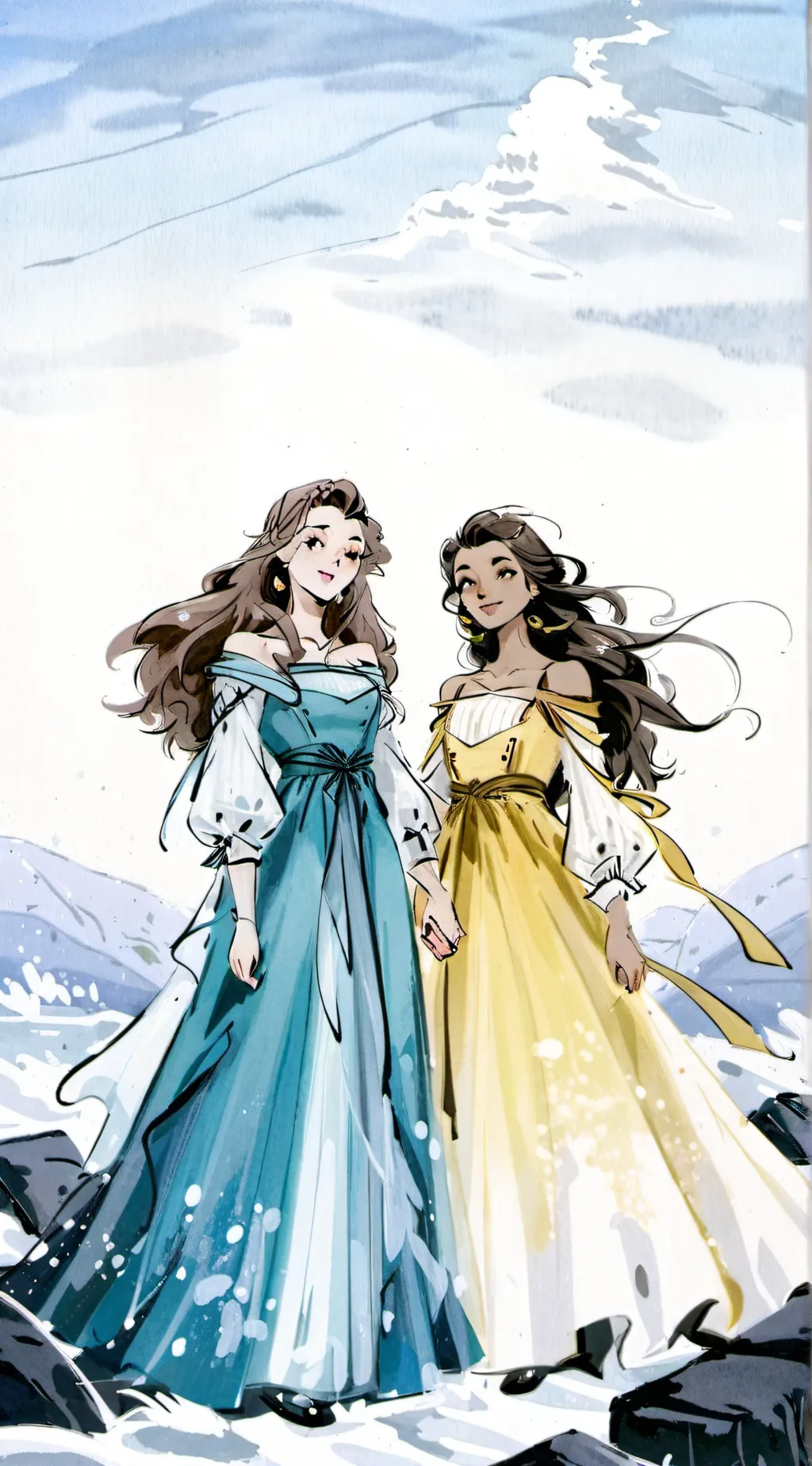 ai character: Schuyler Sisters background