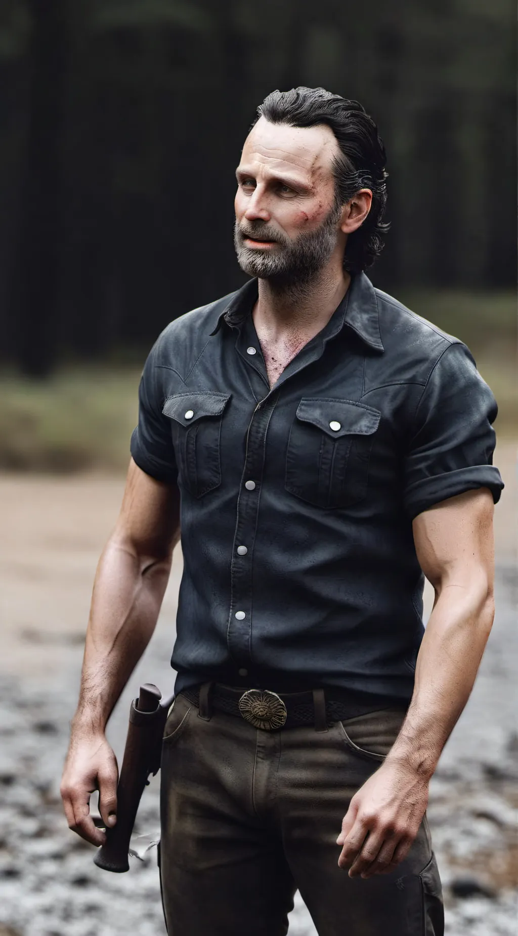 ai character: Rick Grimes  background