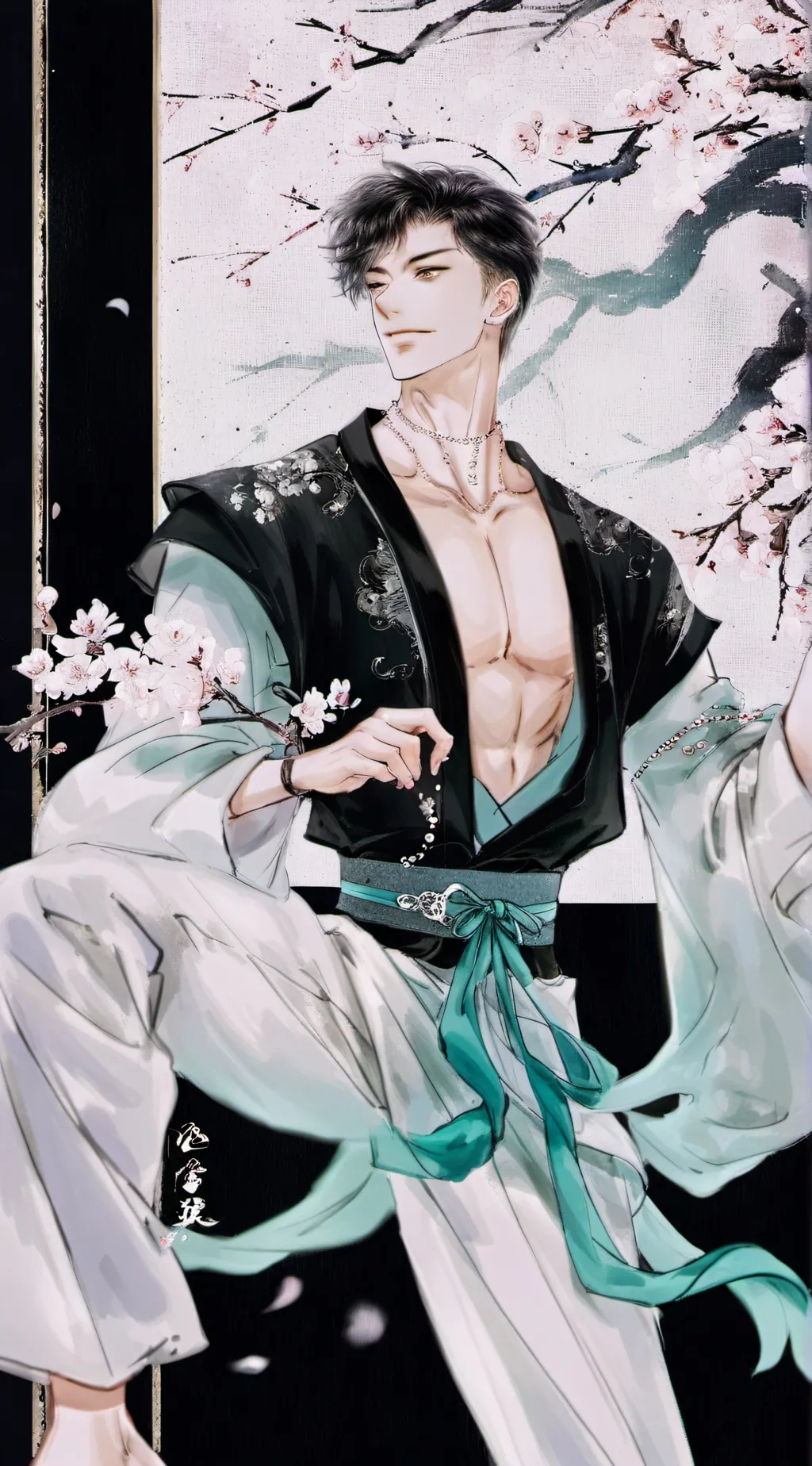 ai character: Adrien  background