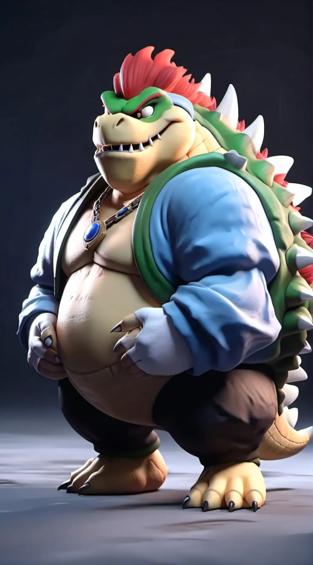 ai character: Fat bowser background