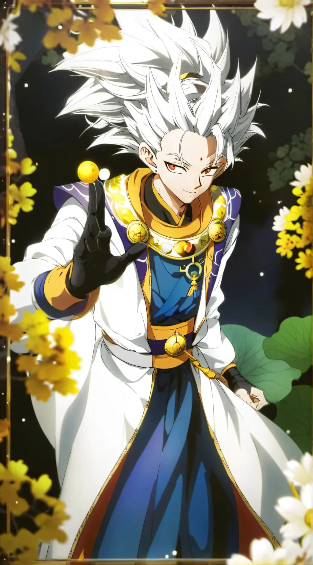 ai character: beerus sad background