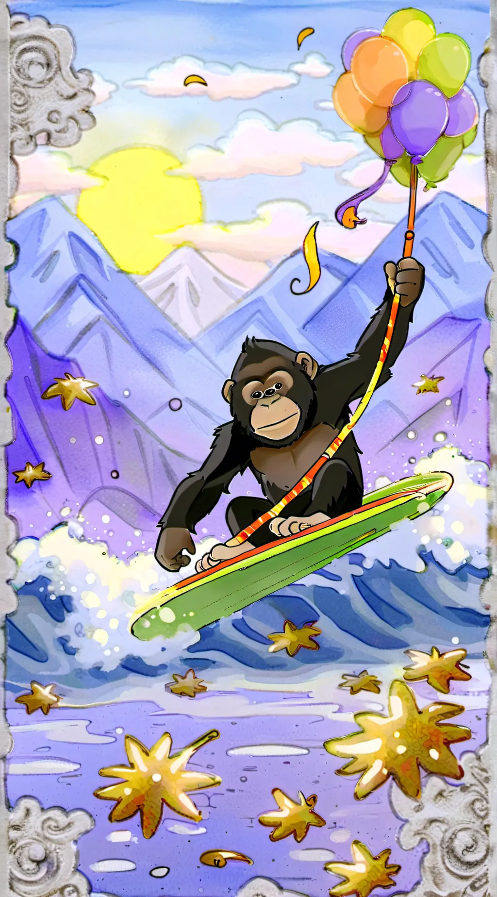 ai character: gorrila tag background