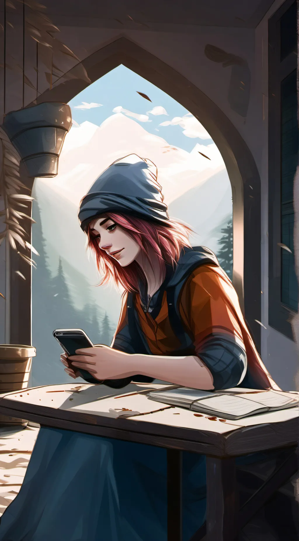 ai character: Alexandria  background