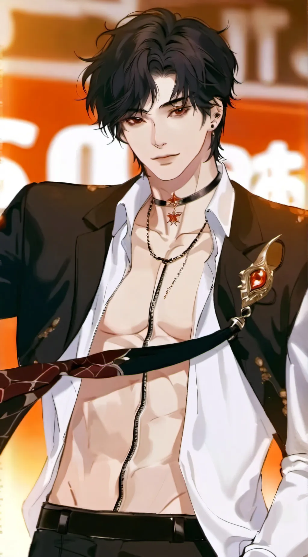 ai character: gay background