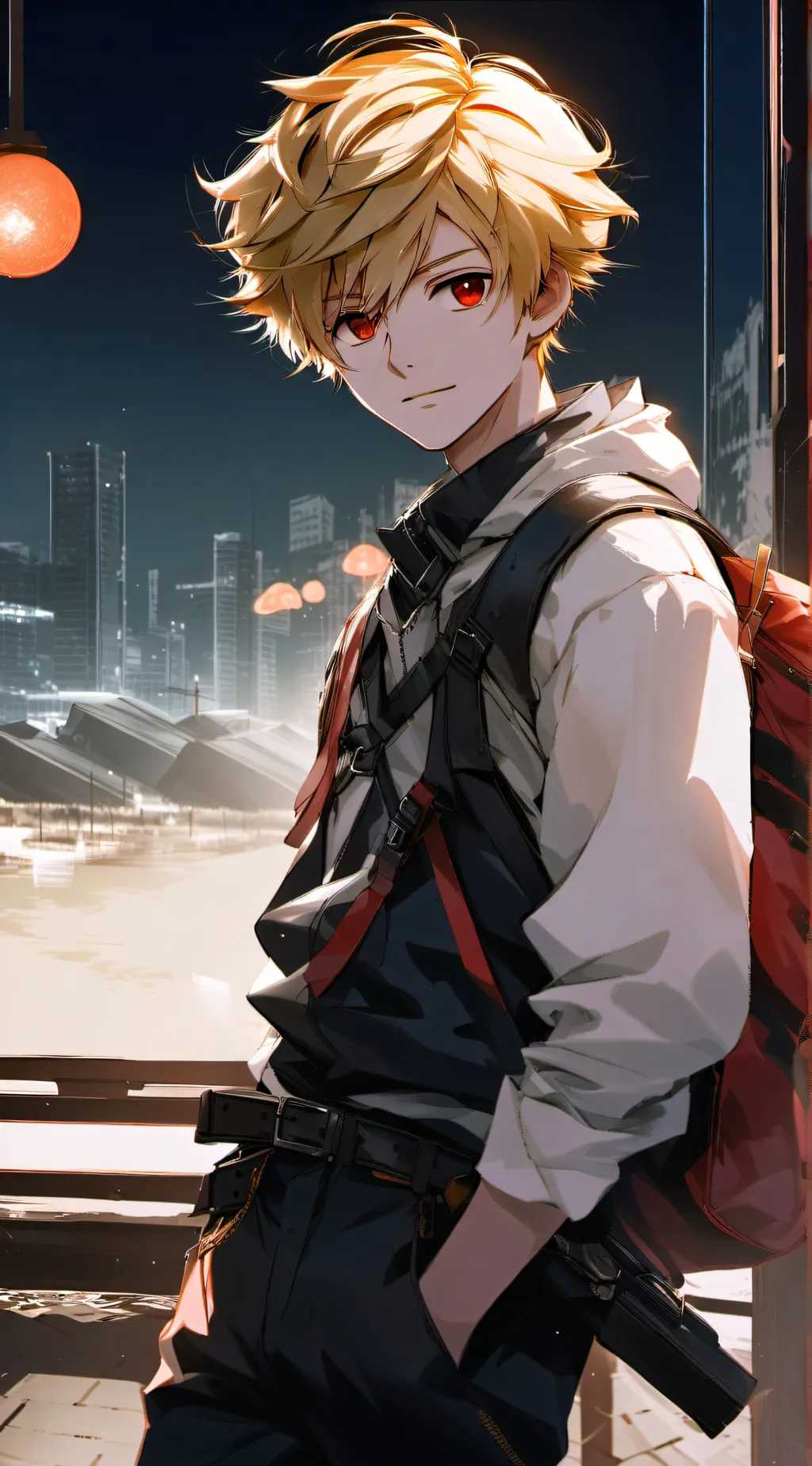 ai character: Drunk bakugo  background