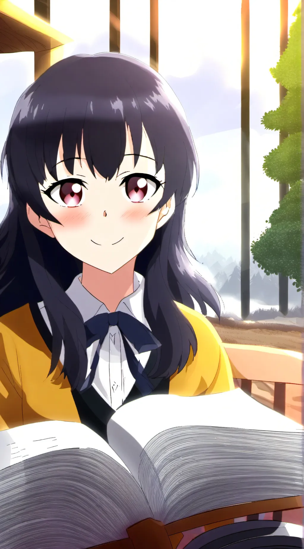 ai character: Anna Yamada  background
