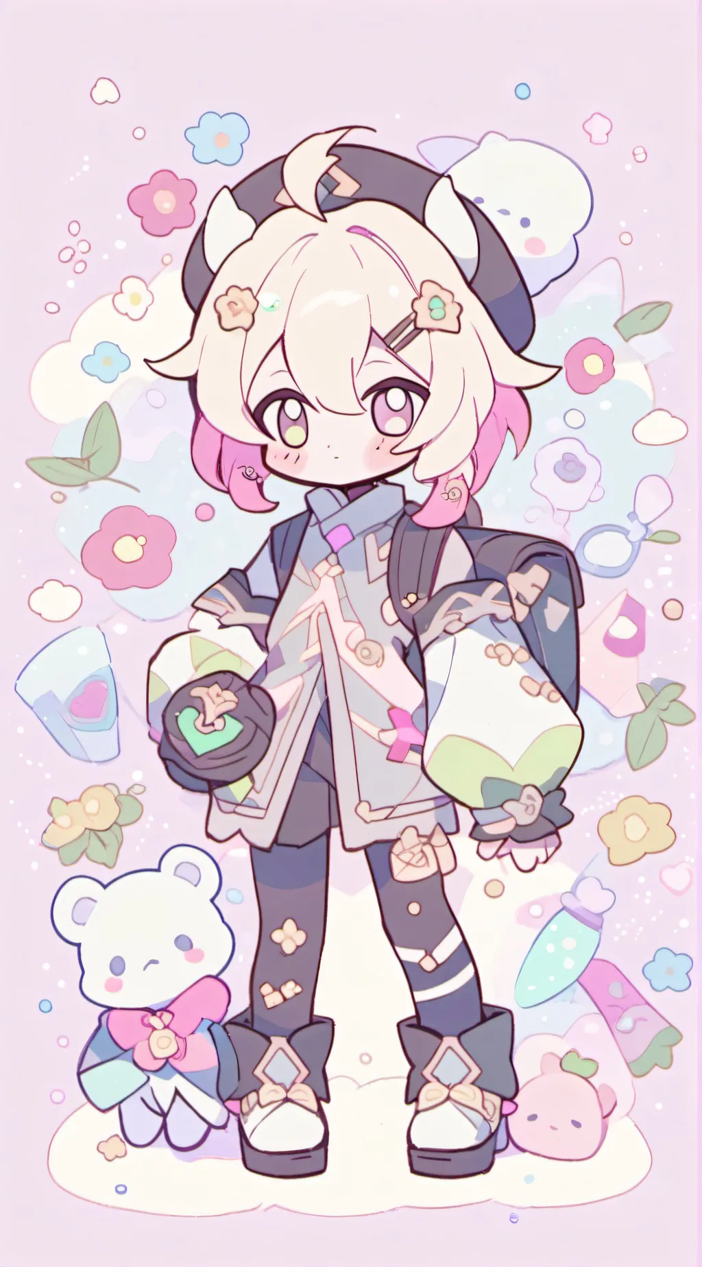 ai character: HH the puppet background