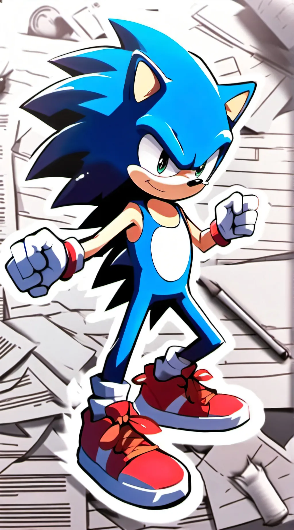 ai character: Sonic background