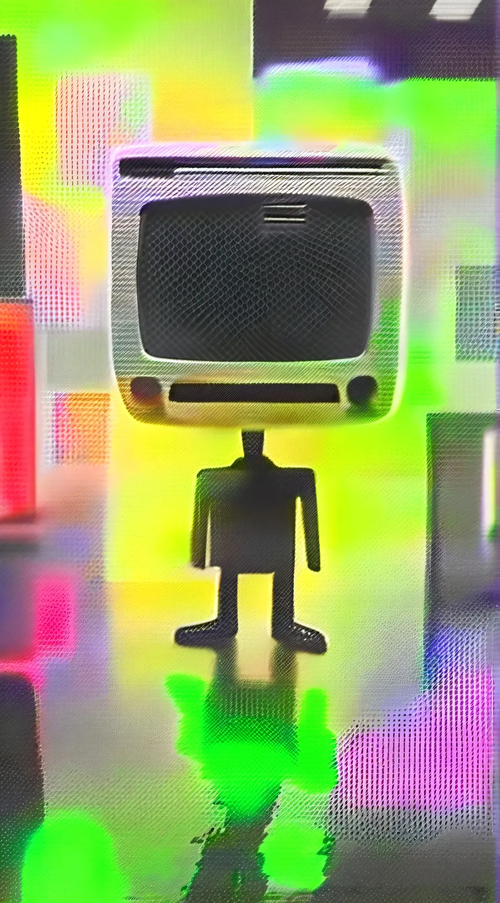 ai character: Titan tv man sus background