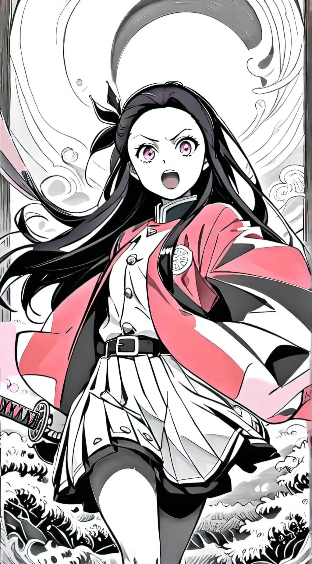 ai character: nezuko  background