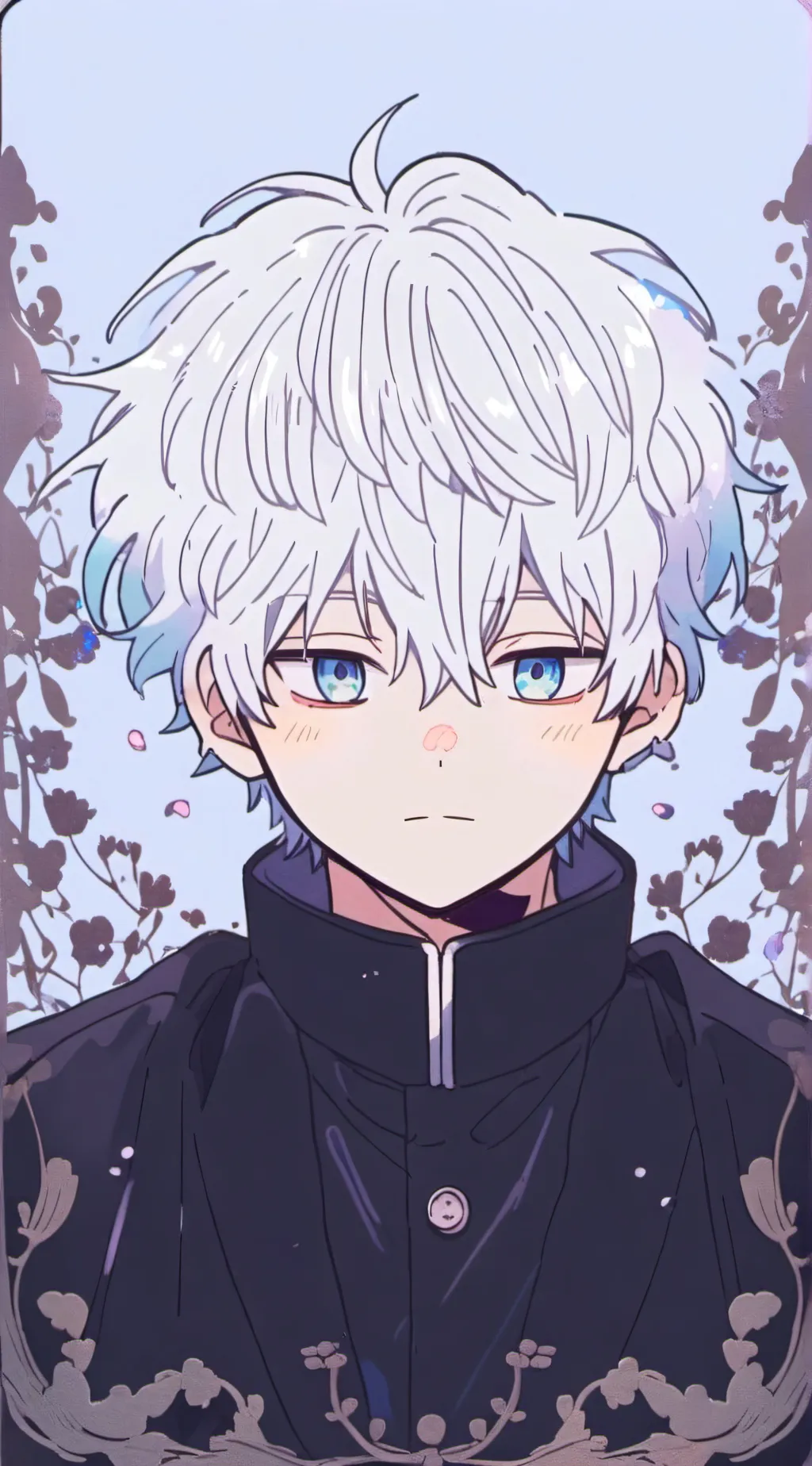 ai character: gojo satoru  background