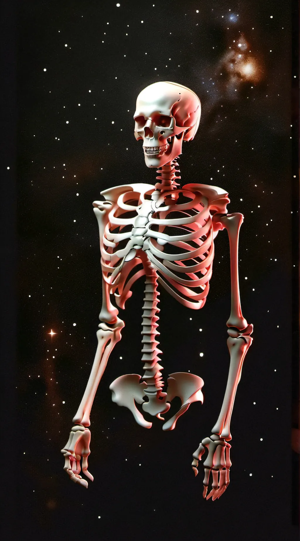 ai character: Mr. Skelly bones background