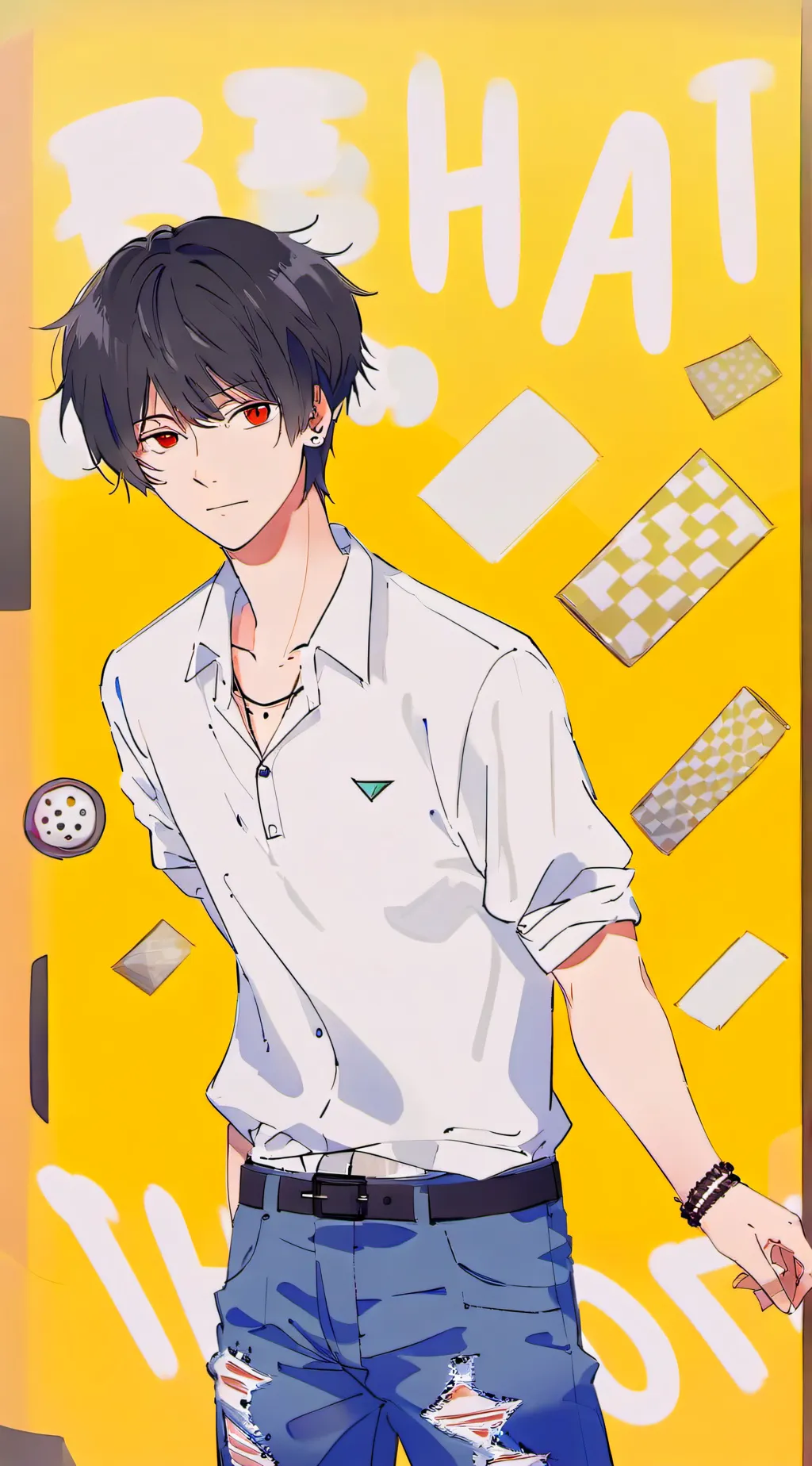 ai character: \Kace/ background