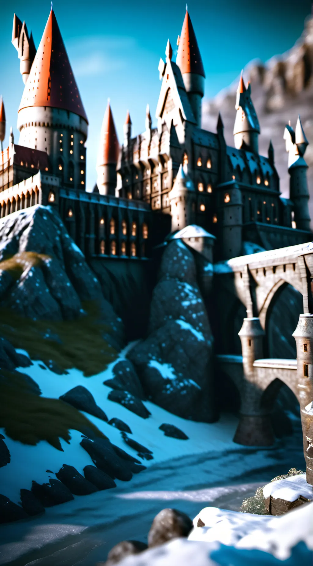 ai character: Hogwarts  background