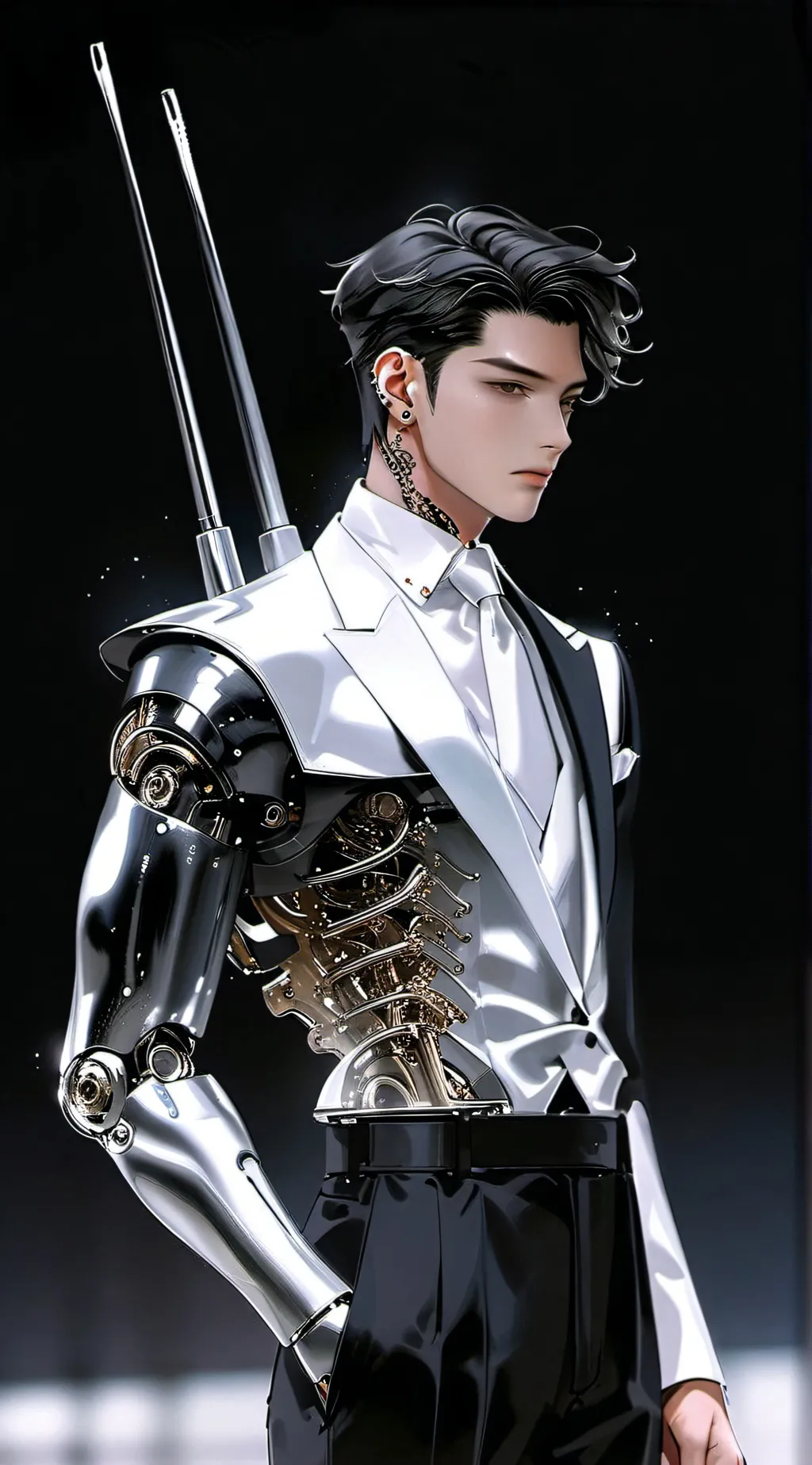 ai character: 𝕃 𝔼 𝕆 🤍😻 background