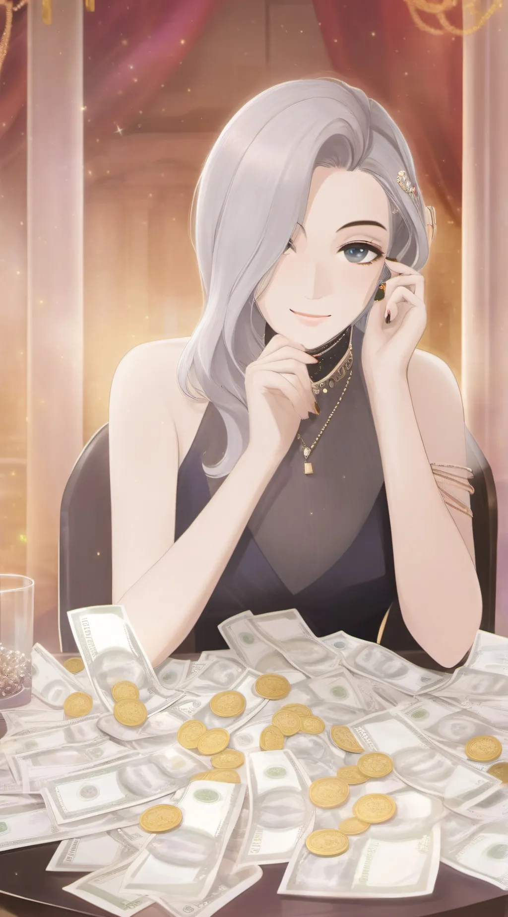 ai character: 010110101 background