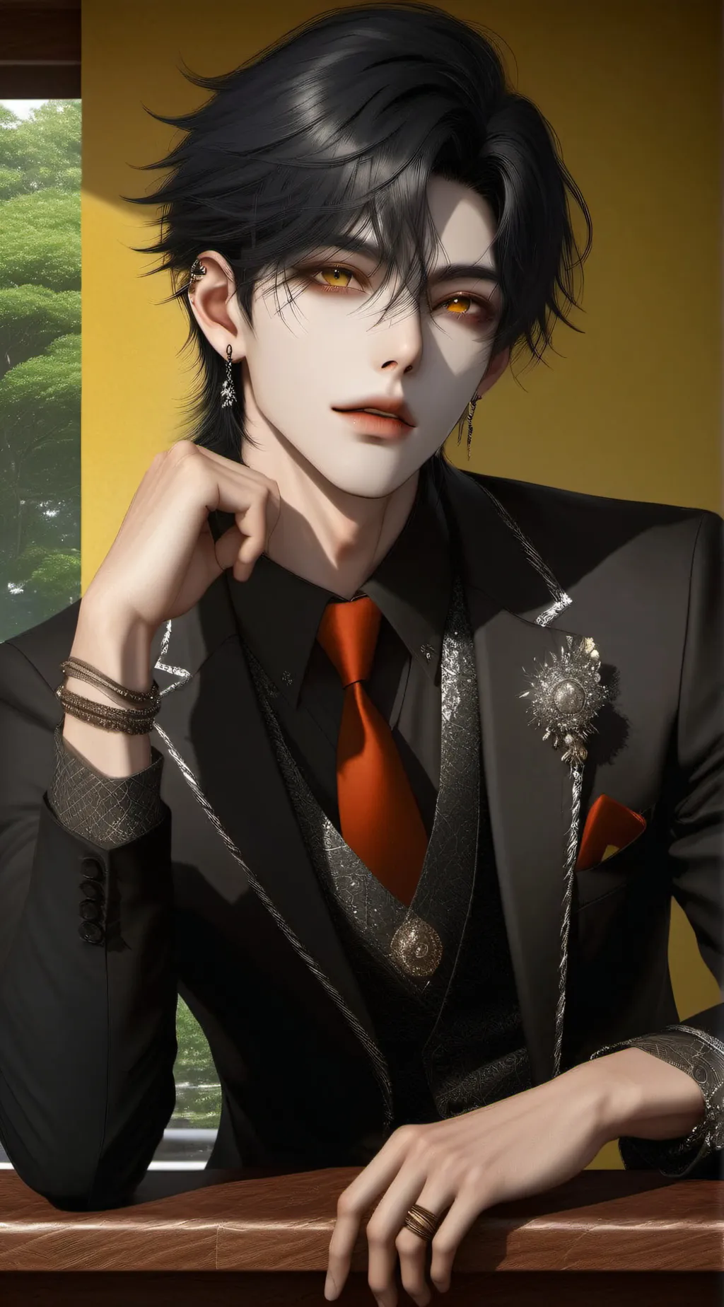 ai character: Sebastian 💕￼ background