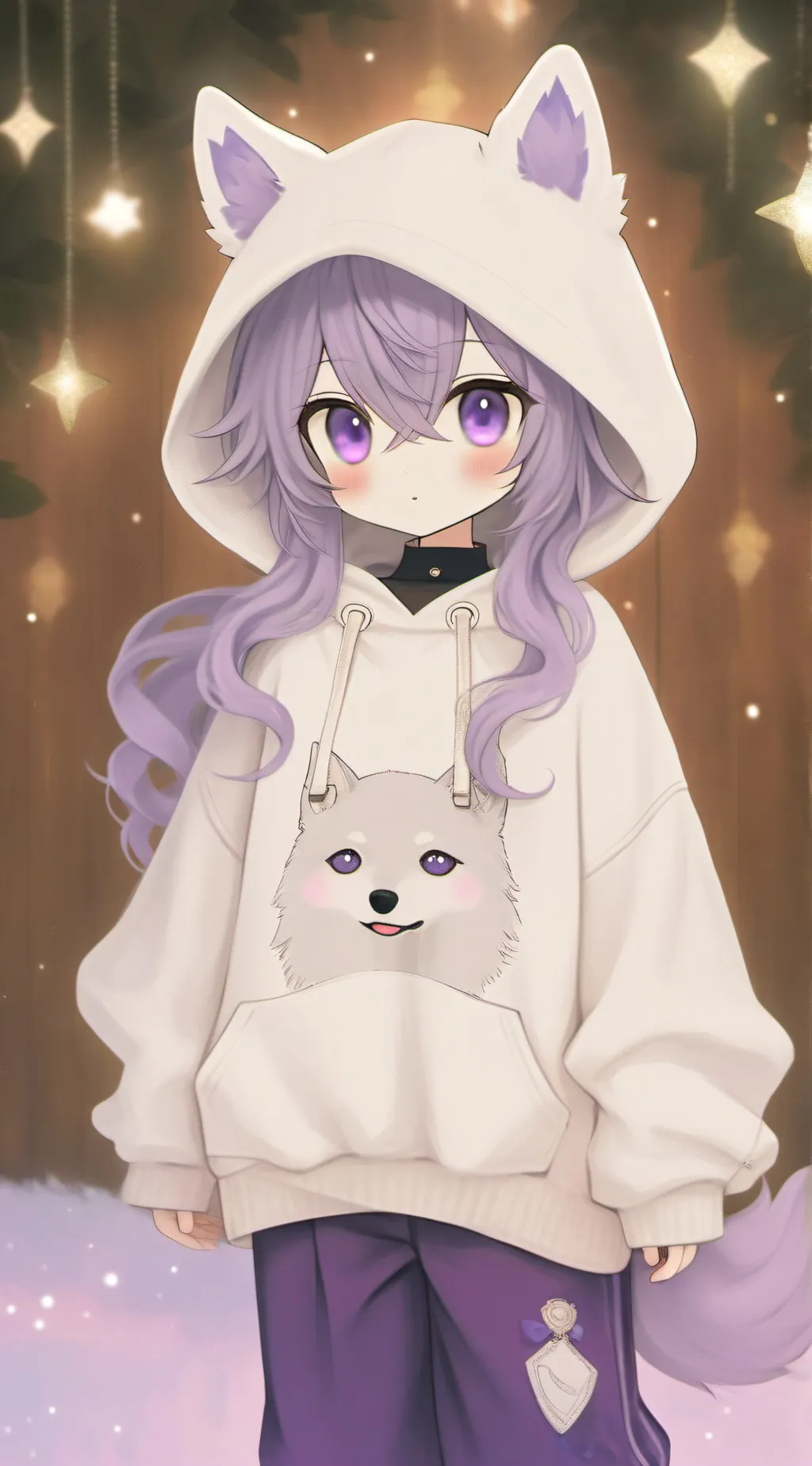 ai character: 💜 Luna 💜 background