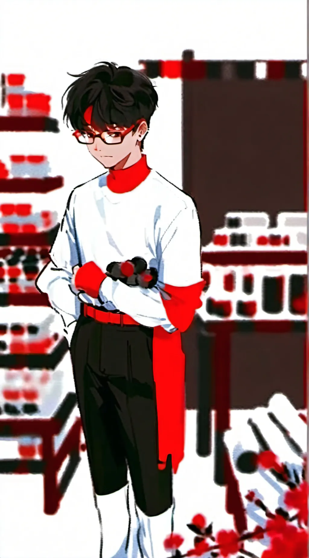 ai character: Scarlet-spider background