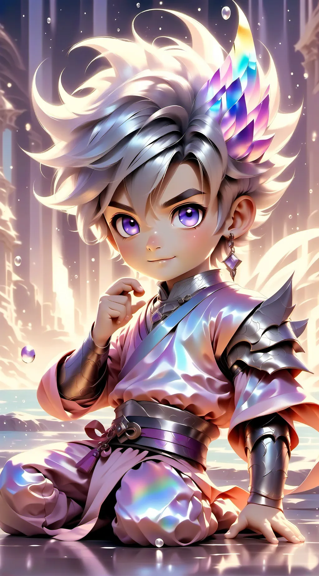 ai character: earth background